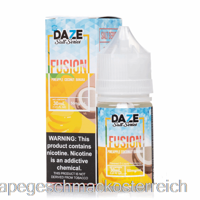 Geeiste Ananas-Kokos-Banane – 7 Daze Fusion Salt – 30 Ml 50 Mg Vape-Geschmack